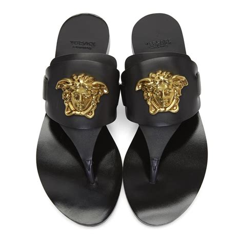 versace thong sandals mens|Versace open toe stiletto sandals.